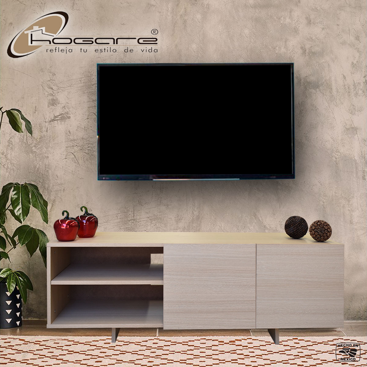 Foto 7 | Mesa para Pantalla Hogare Suecia color Beige