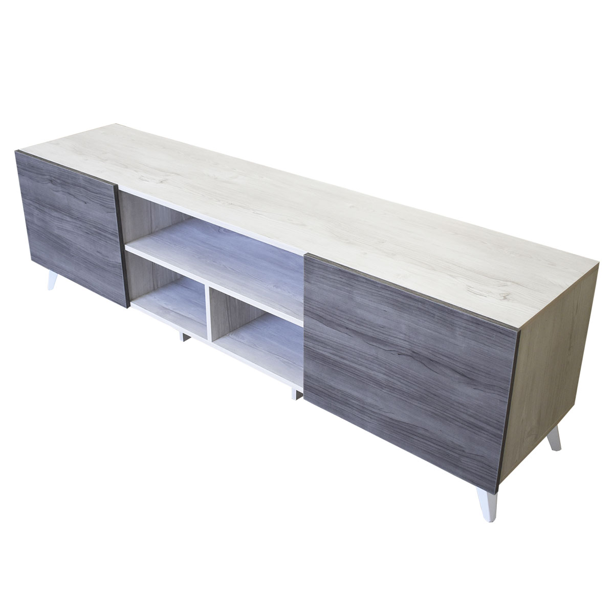 Foto 4 | Mesa para TV Hogare Europa Blanco/Gris