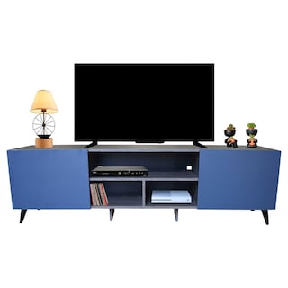 Foto 3 | Mesa para TV Hogare Europa Gris/Azul