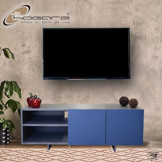 Foto 8 | Mesa para TV Hogare Suecia Gris/Azul