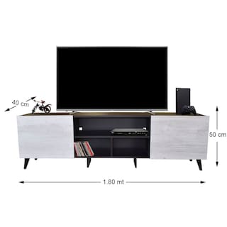 Foto 6 | Mesa para Pantalla Hogare Europa color Blanco