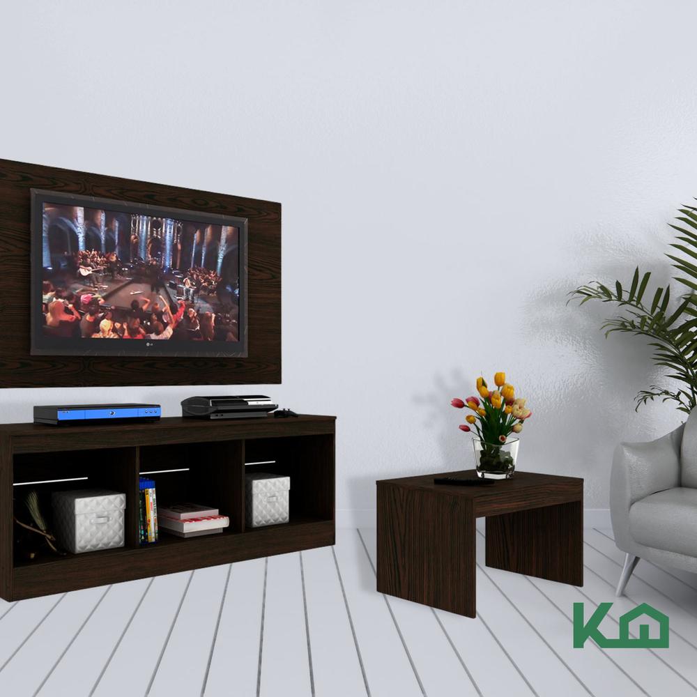 Foto 7 | Mueble Para Tv KingsHouse Modular Repisas + Mesa De Centro Juego Sala color Marrón