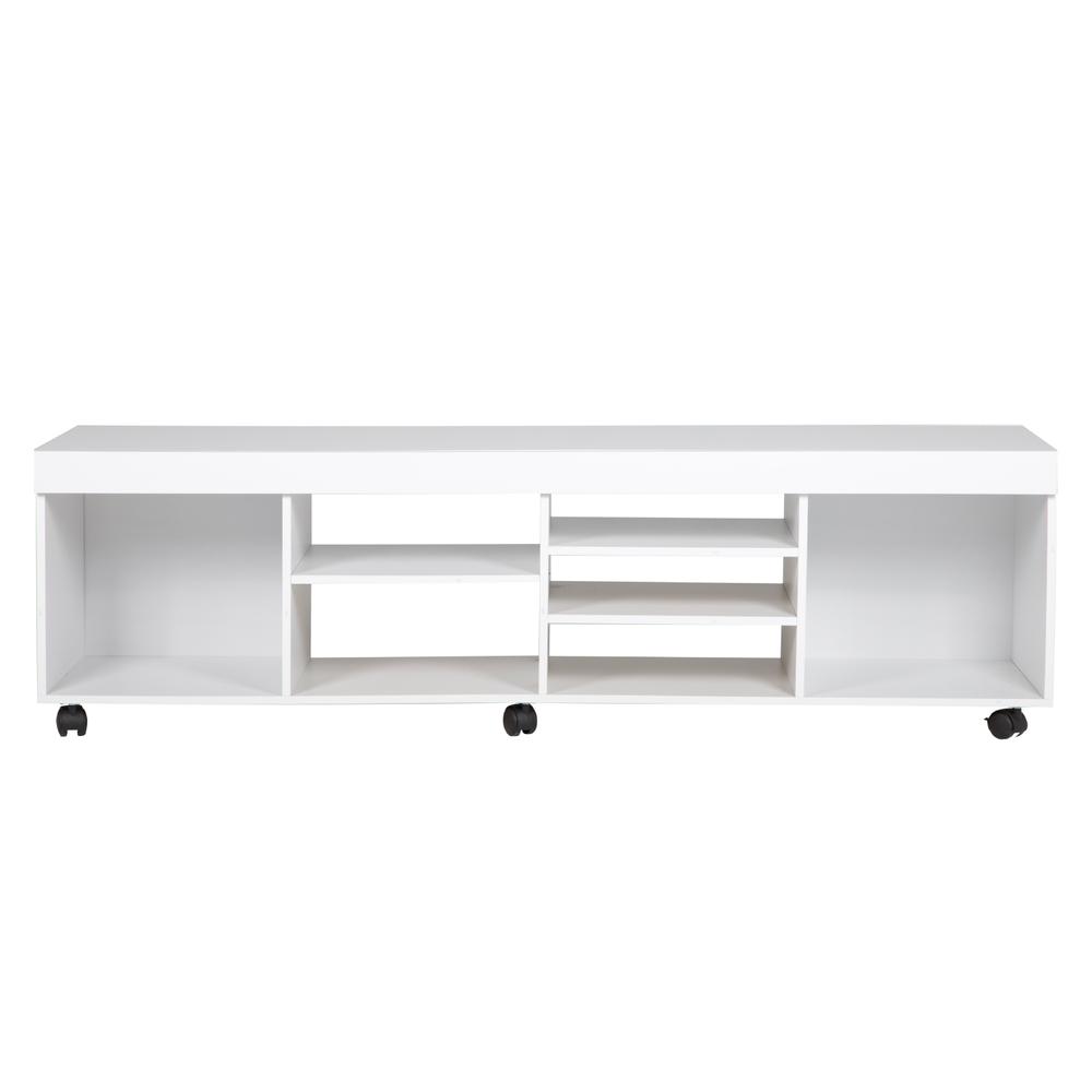 Foto 2 pulgar | Mueble Modular para Television KingsHouse 7 Repisas y Ruedas 180 Cm