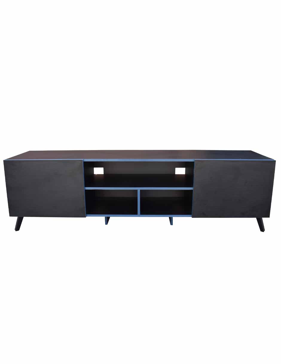 Foto 8 pulgar | Mesa Para Tv Europa Gamer Hogare Negro con Azul