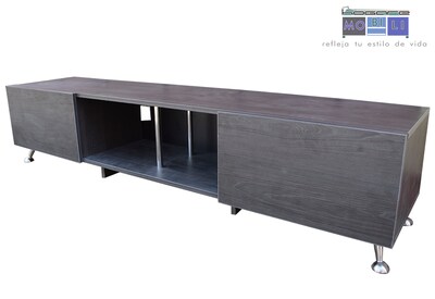 Foto 2 | Mesa para TV London 2m Hogare color Gris para Pantalla de 90 Pulgadas