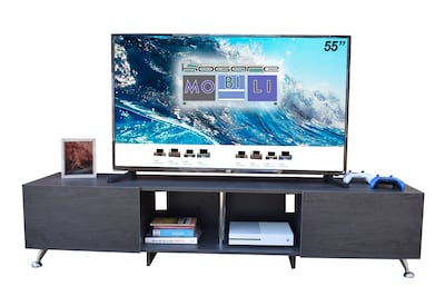 Foto 6 | Mesa para TV London 2m Hogare color Gris para Pantalla de 90 Pulgadas