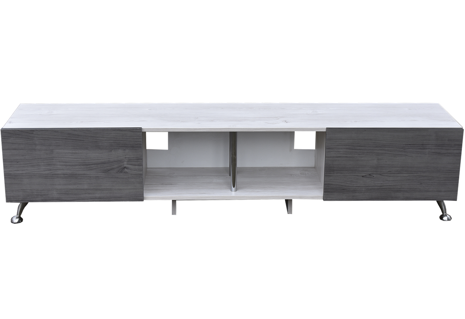 Mesa Para Tv London 2m Hogare Para Tv De 90 Pulgadas Blanco/Gris