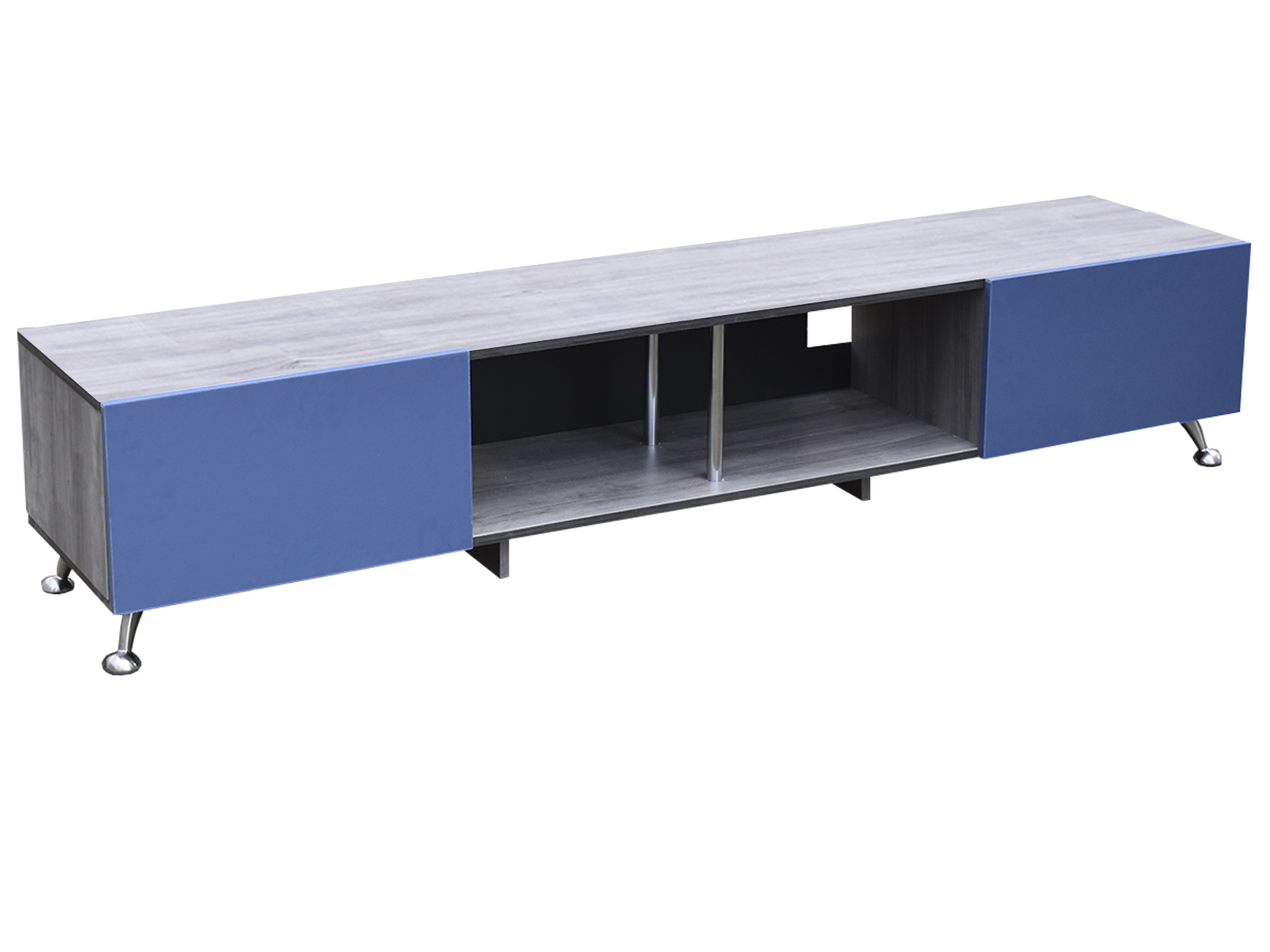 Foto 4 pulgar | Mesa Hogare London 2 M para TV de 90 " color Gris y Azul