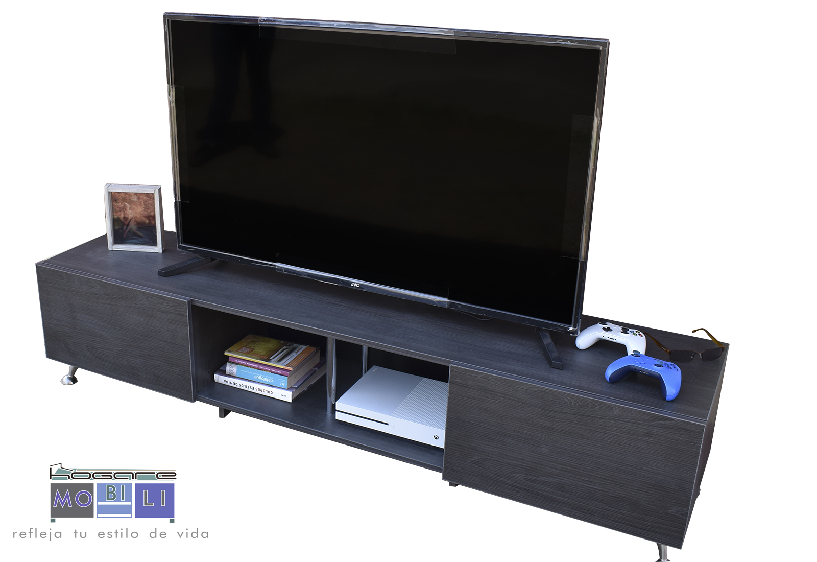 Foto 3 pulgar | Mesa Hogare London 180 CM color Gris para TV de 77 "