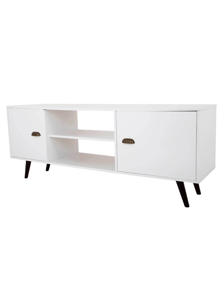 Mueble De Tv KingsHouse Mesa Modular Rack Repisas Puertas Pantalla Sala