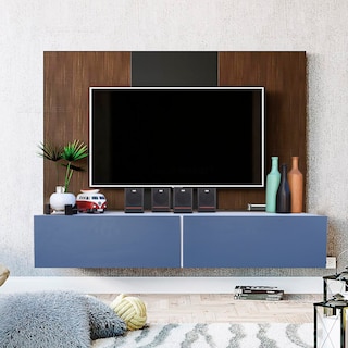 Foto 2 | Mueble Flotante para TV Hogare 2 Puertas Moderno 120 cm Azul