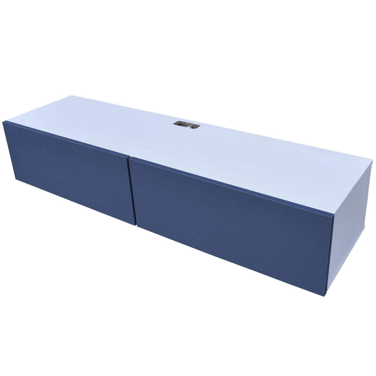 Foto 8 pulgar | Mueble Flotante para TV Hogare 2 Puertas Moderno 120 cm Azul