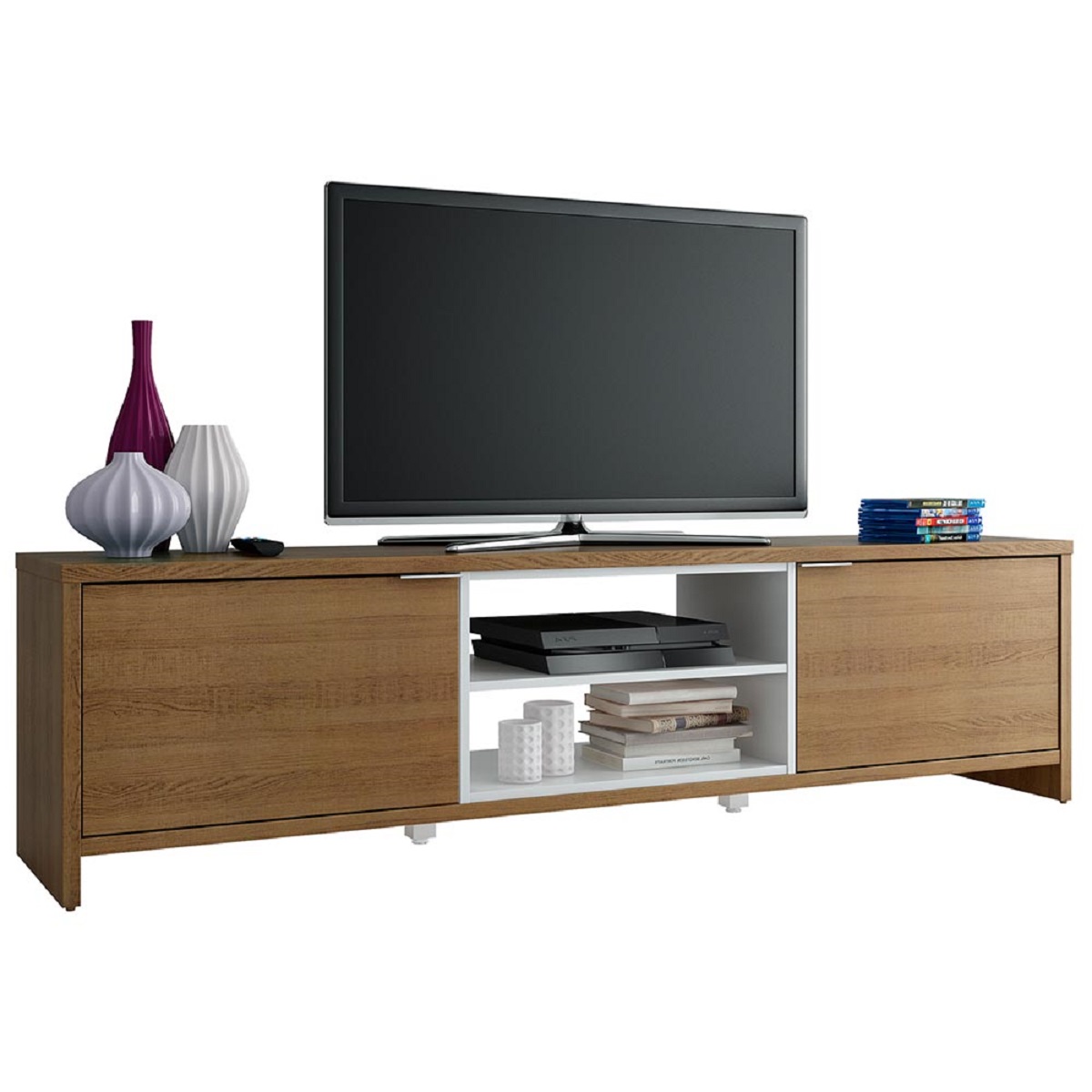 Mueble para TV Madesa Metz hasta 75'' Marrón