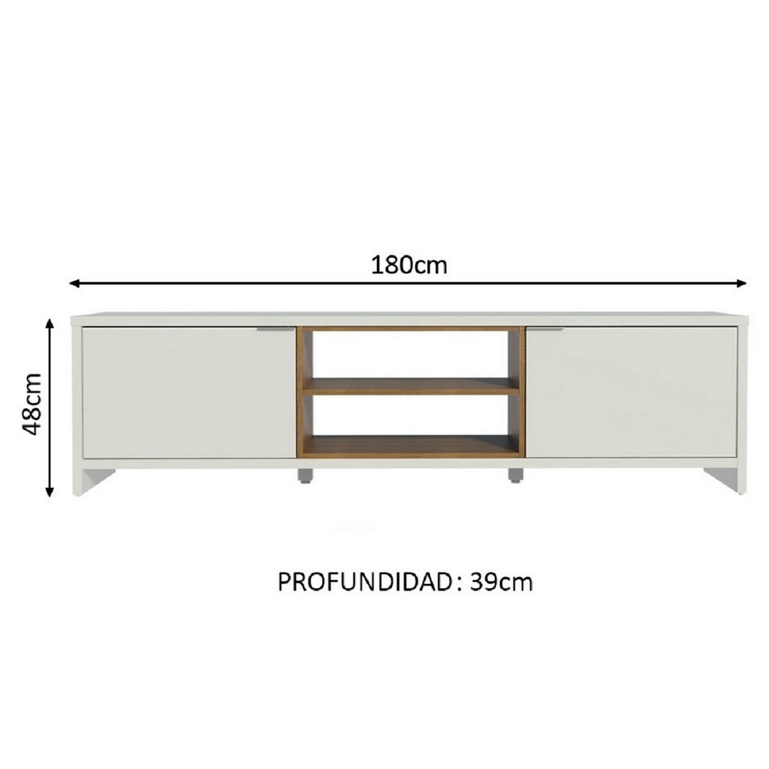 Foto 5 pulgar | Mueble para TV Madesa Metz hasta 75'' Blanco