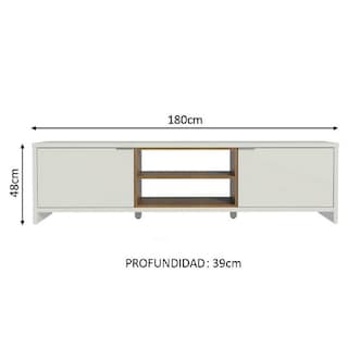 Foto 4 | Mueble para TV Madesa Metz hasta 75'' Blanco