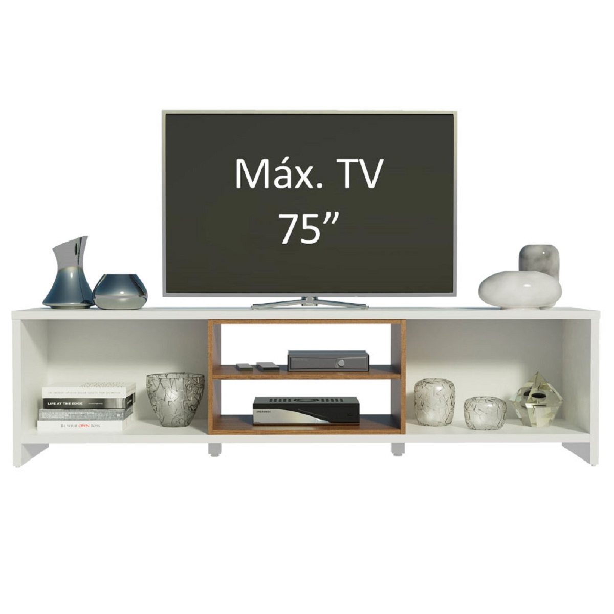 Foto 7 pulgar | Mueble para TV Madesa Metz hasta 75'' Blanco