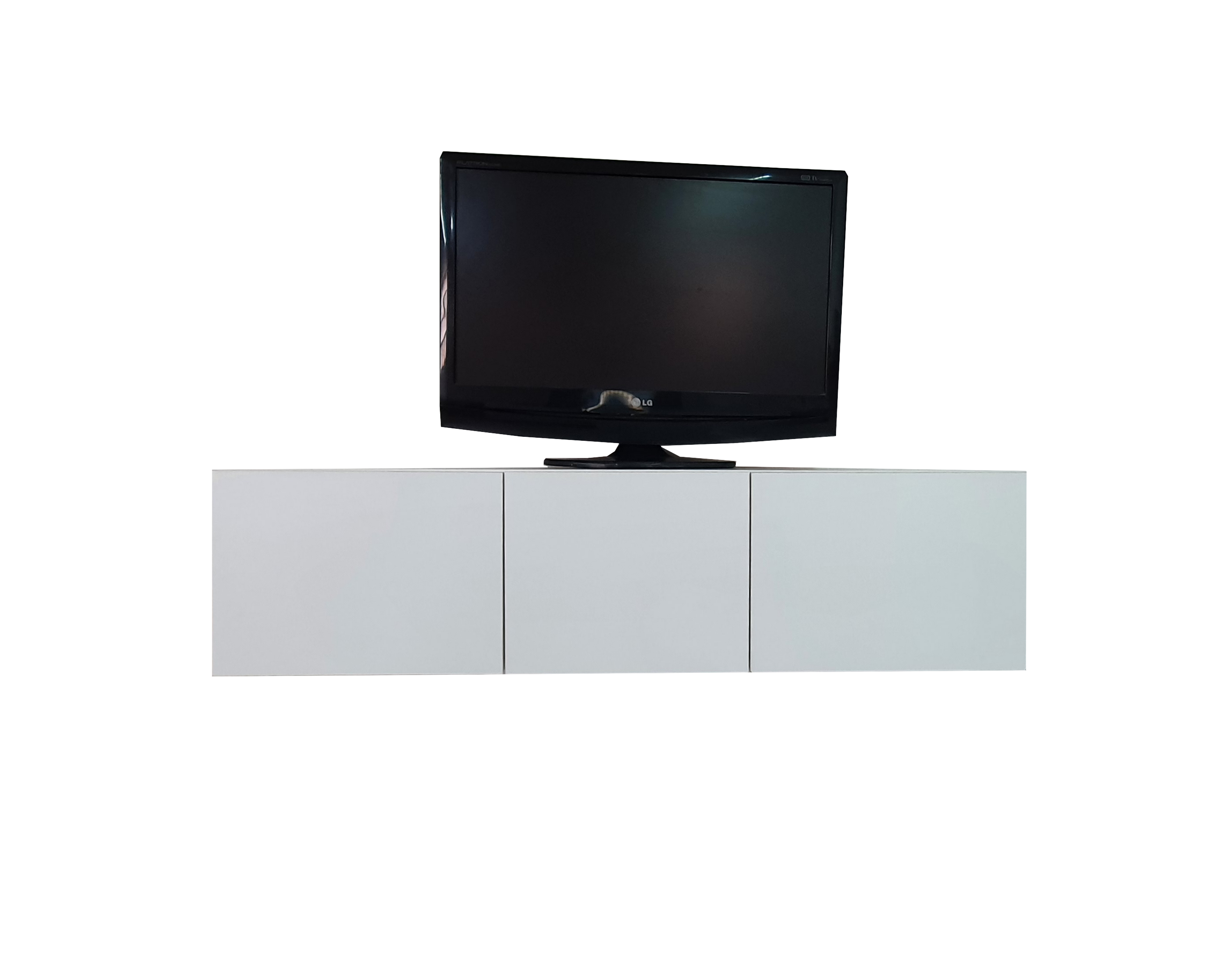 Foto 4 pulgar | Mueble Flotante Minimalista Para Tv Con 3 Puertas