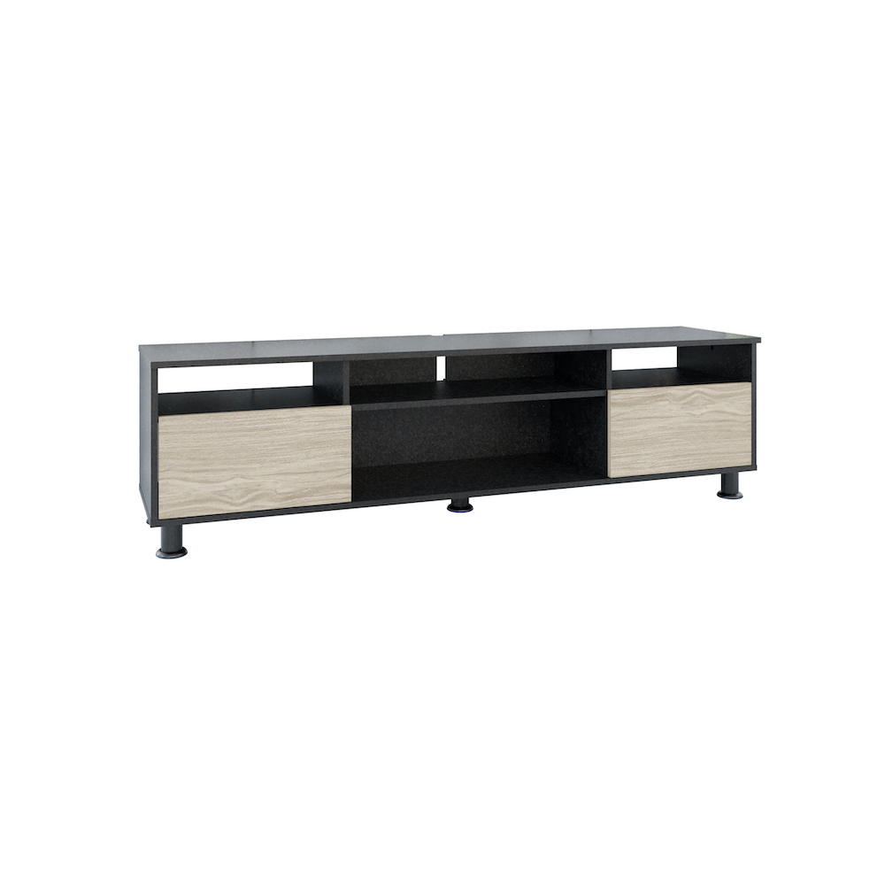 Mesa para Tv Playcon Btvrtn color Negro