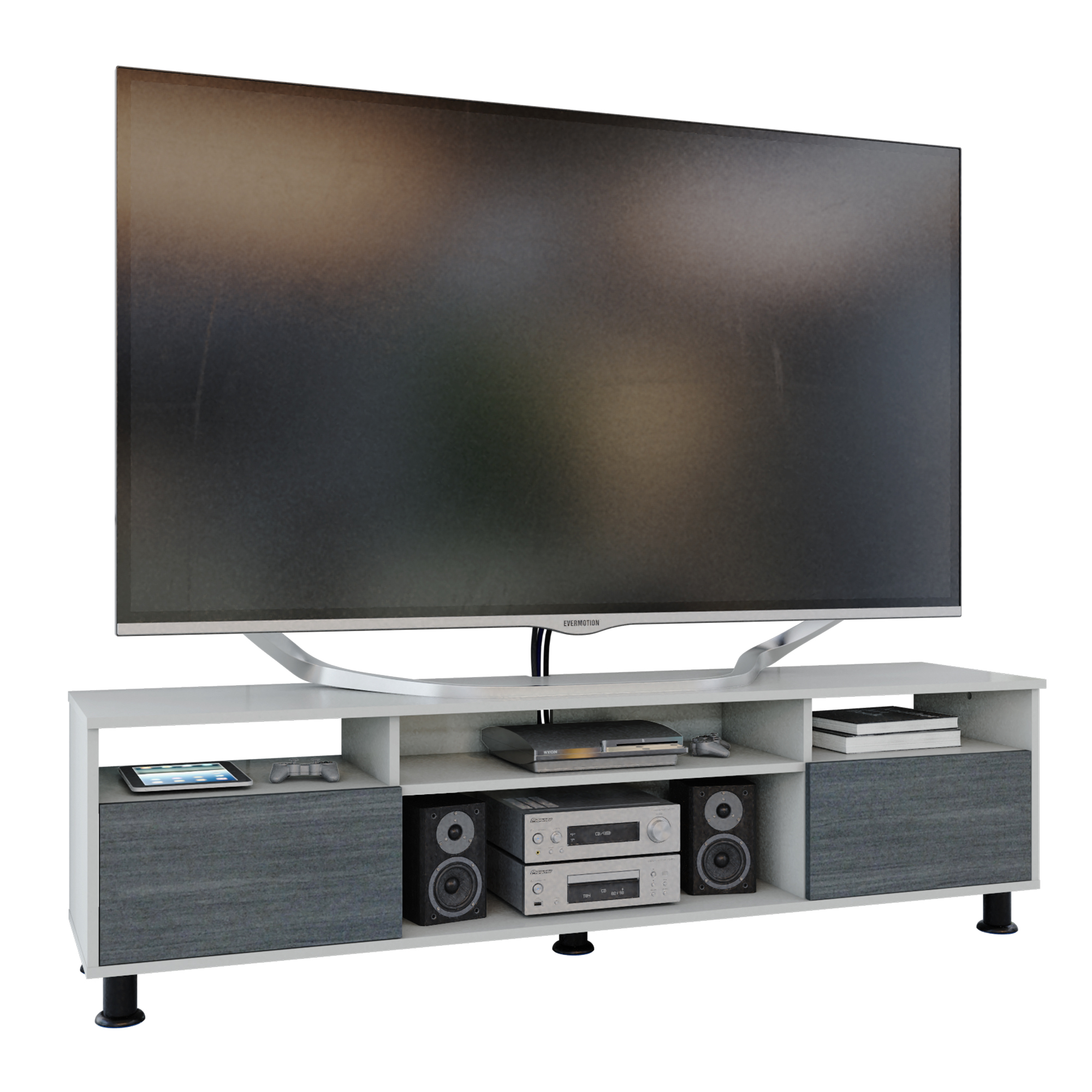 Foto 2 | Mesa para Tv Playcon Btvgrga color Gris