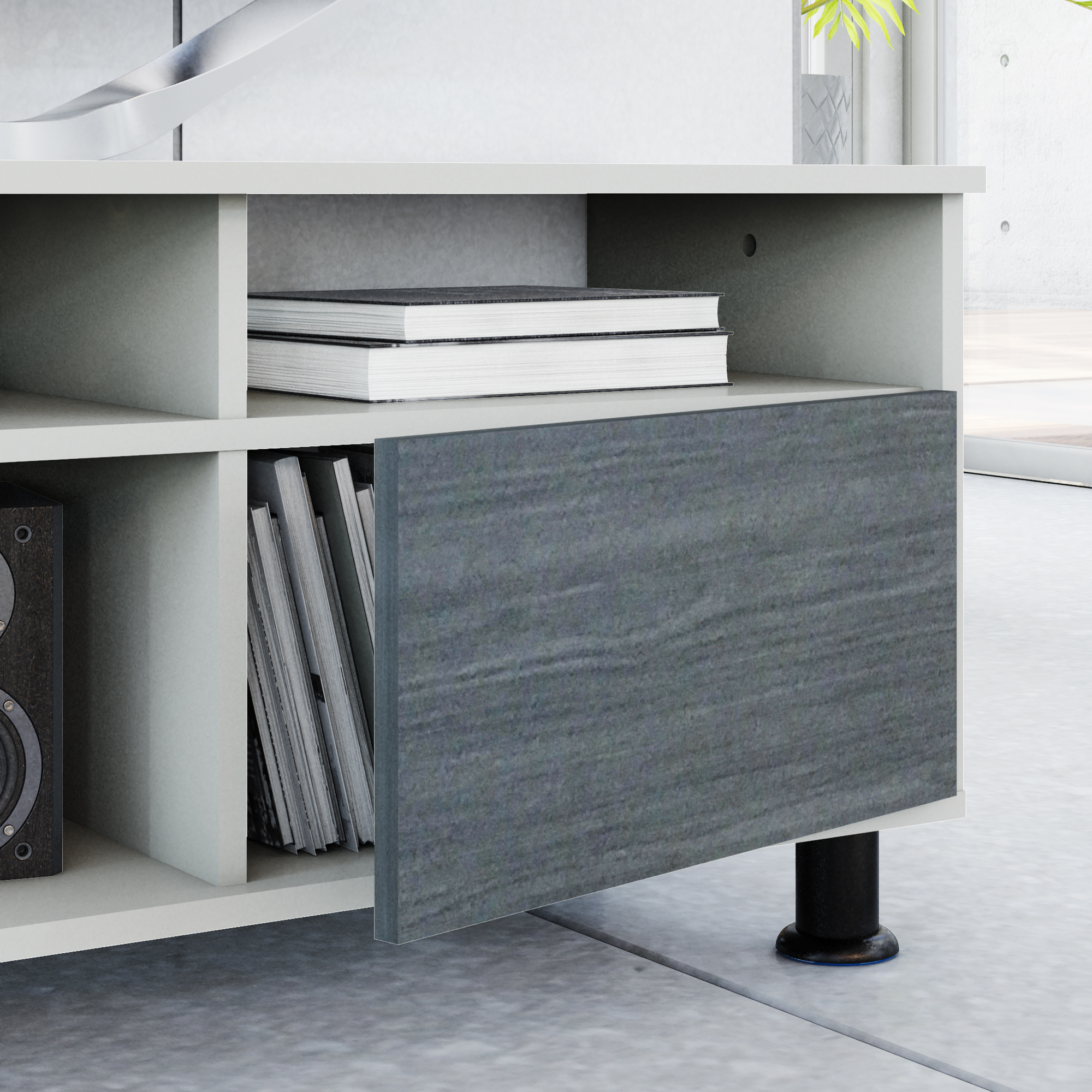 Foto 4 | Mesa para Tv Playcon Btvgrga color Gris