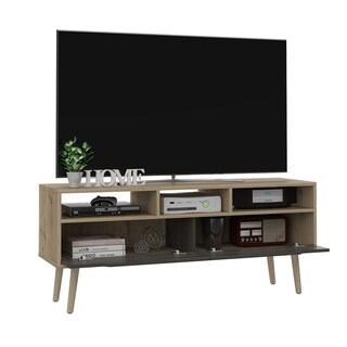 Foto 4 | Rack Tv Armable Puertas Excélsior Oslo Duna/Carbón