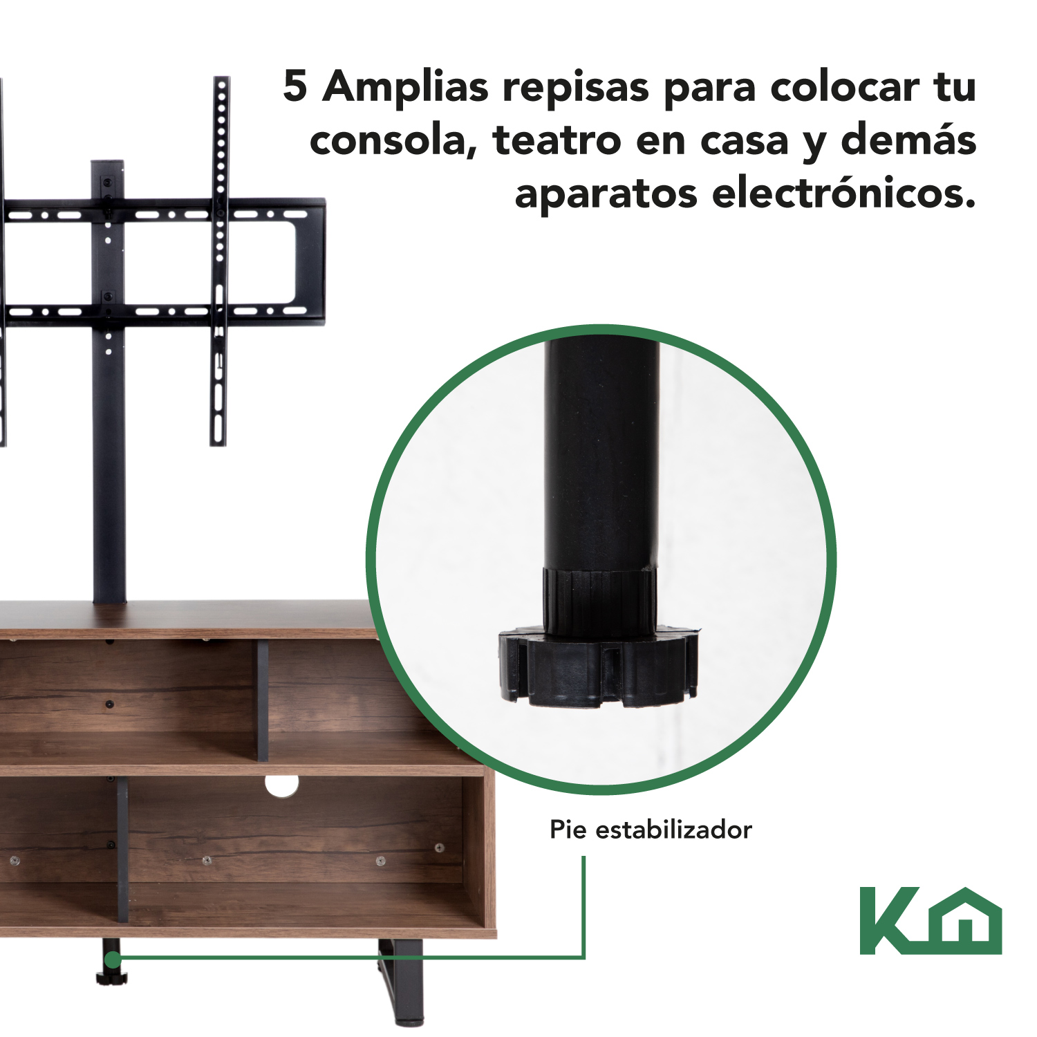 Foto 4 pulgar | Mueble para Televisor Kingshouse color Marrón