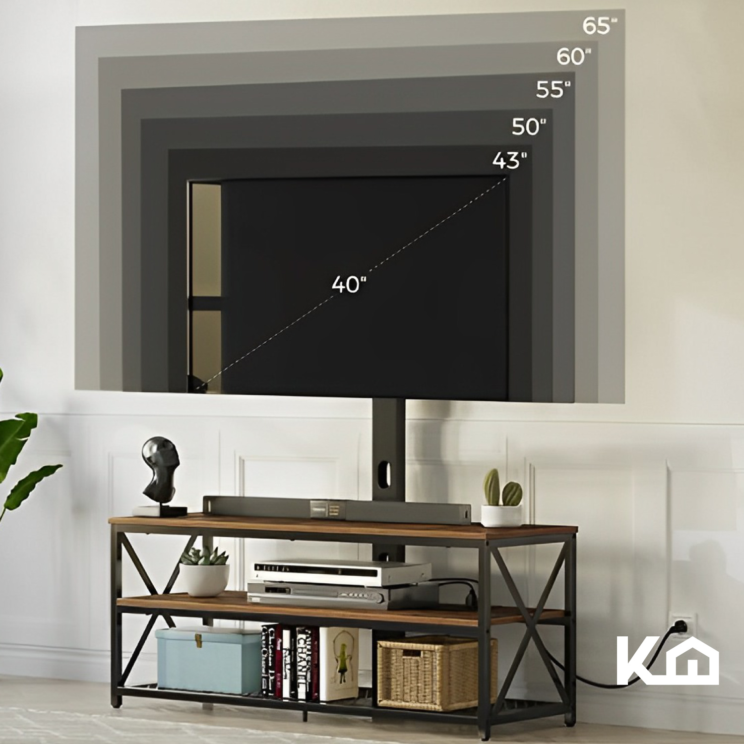 Foto 5 | Mueble para Televisor Kingshouse color Marrón