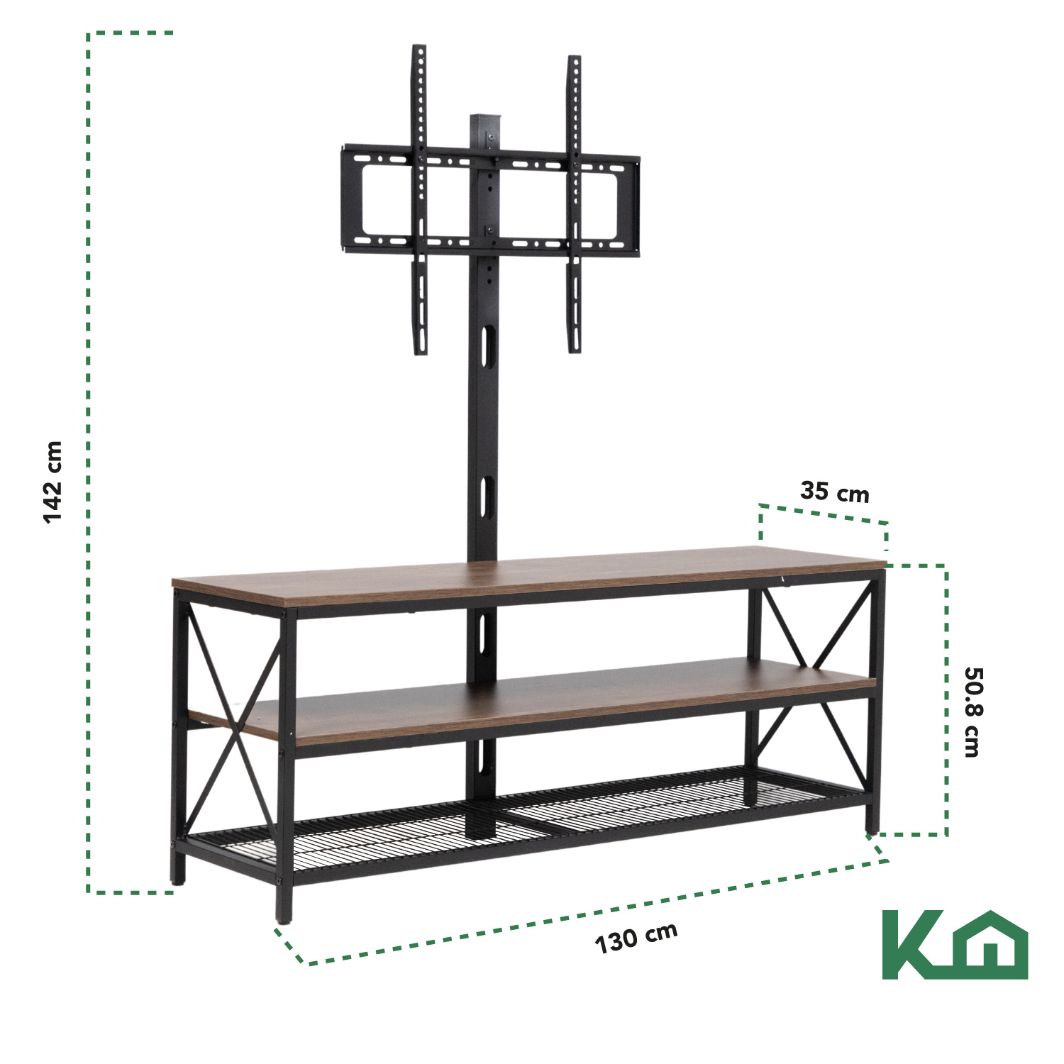 Foto 7 pulgar | Mueble para Televisor Kingshouse color Marrón