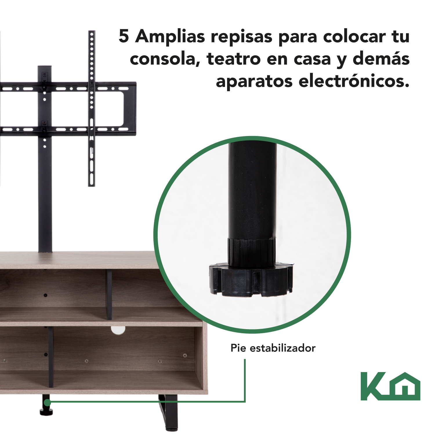 Foto 4 pulgar | Mueble para Televisor Kingshouse color Marrón