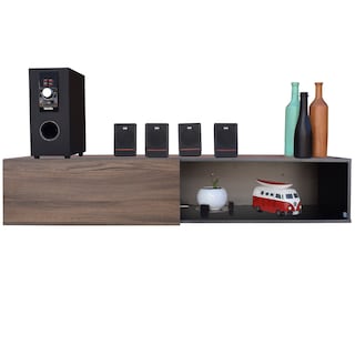 Foto 5 | Mueble Flotante para TV Hogare color Marrón