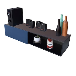 Foto 7 | Mueble Flotante para Tv Hogare Moderno Y Funcional 120 cm color Negro