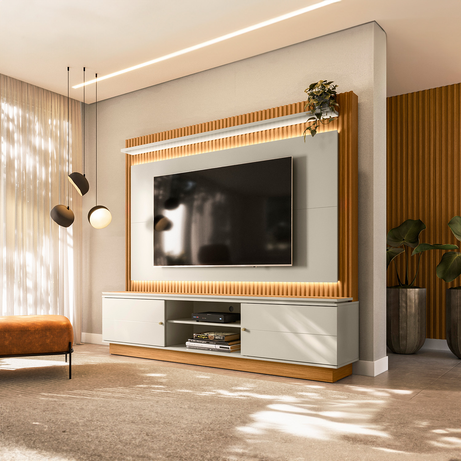 Foto 5 pulgar | Mueble de TV Bossa Génova Beige