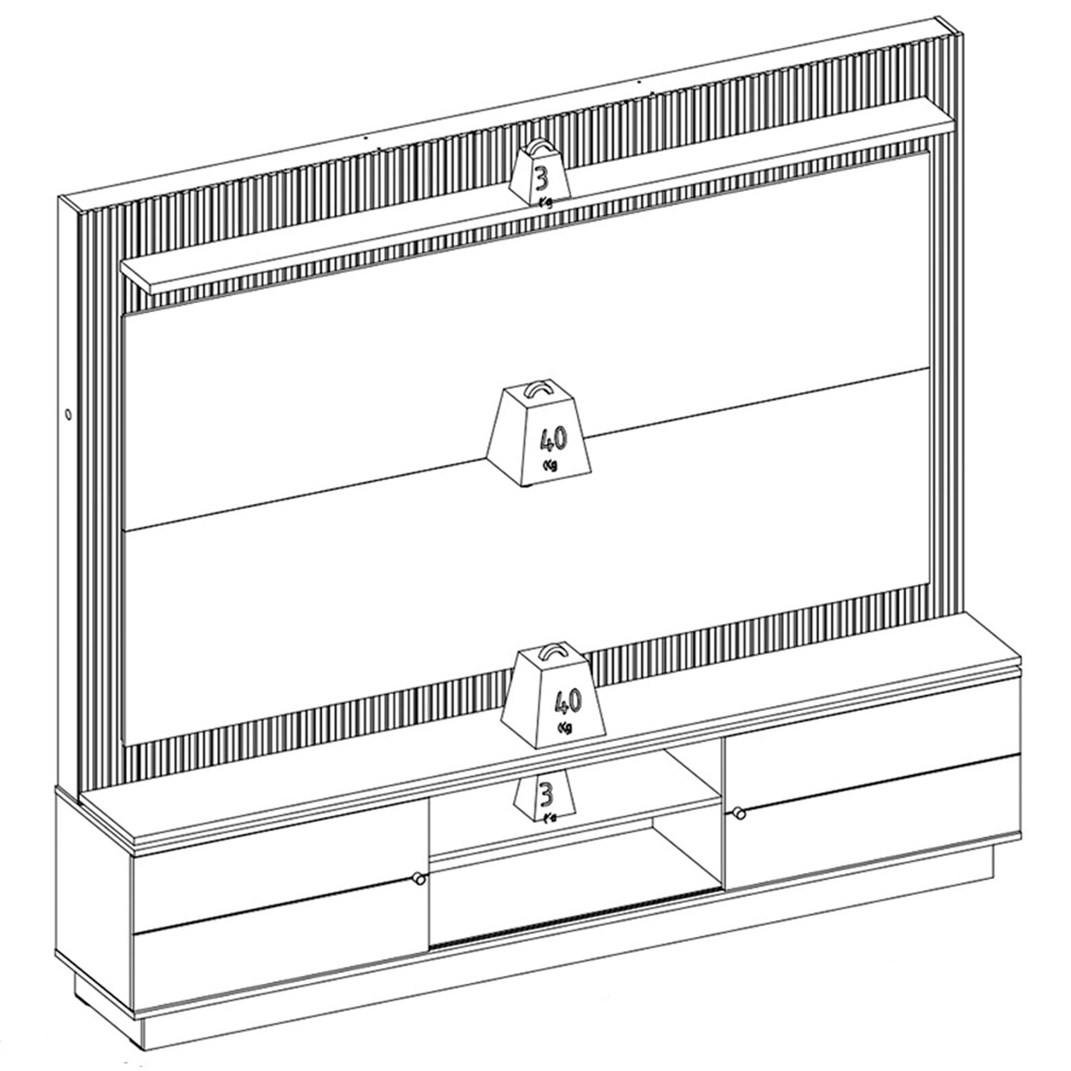 Foto 6 pulgar | Mueble de TV Bossa Génova Beige
