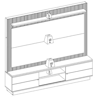 Foto 5 | Mueble de TV Bossa Génova Beige