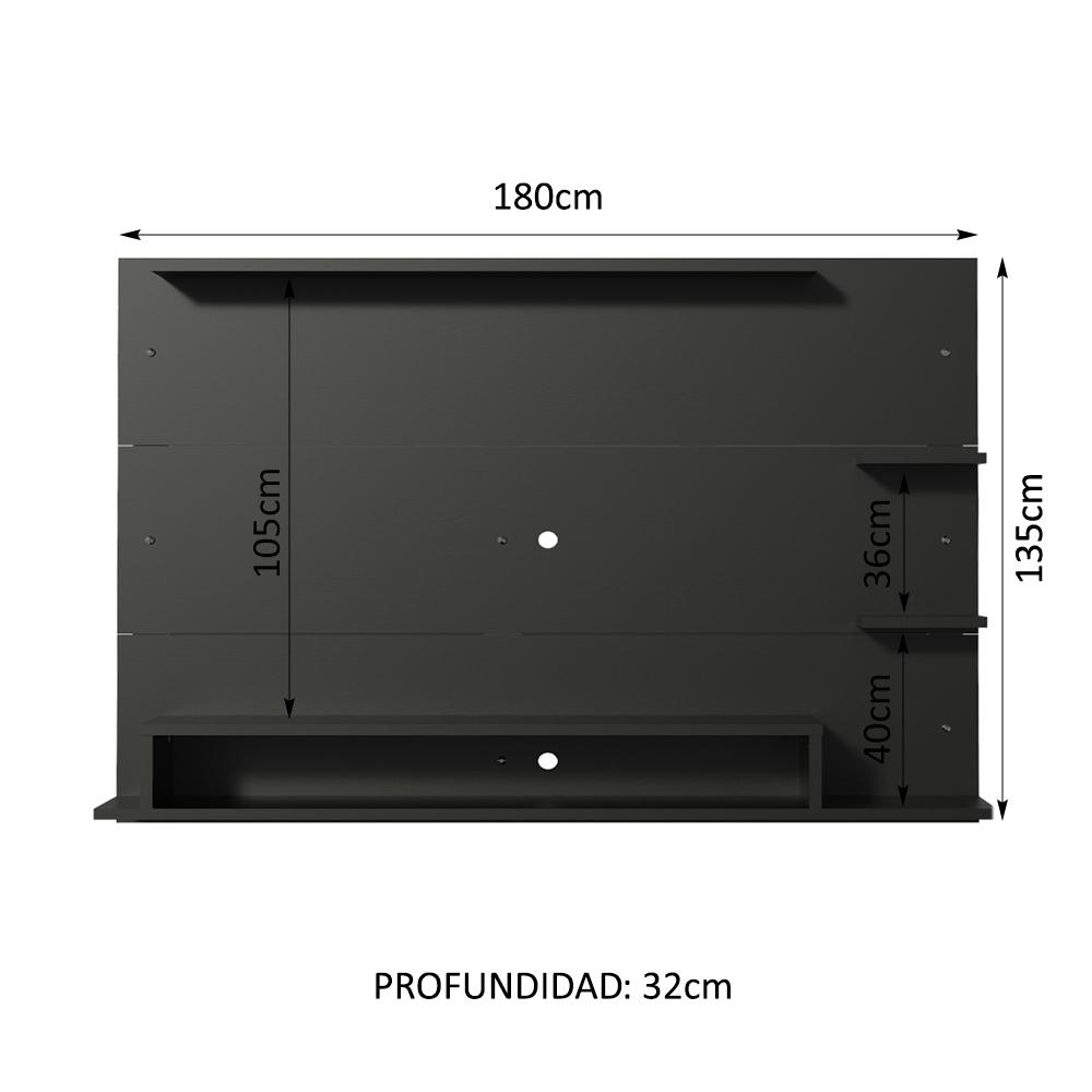 Foto 3 | Panel para Tv de Hasta 60 Pulgadas Madesa Alfa color Negro