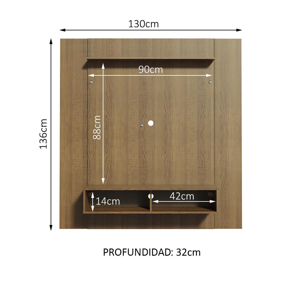 Foto 4 pulgar | Panel para Tv Hasta 50'' Madesa Arizona Marrón