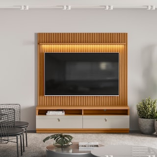 Foto 3 | Mueble de TV Bossa Ouro Preto color Beige para 75''