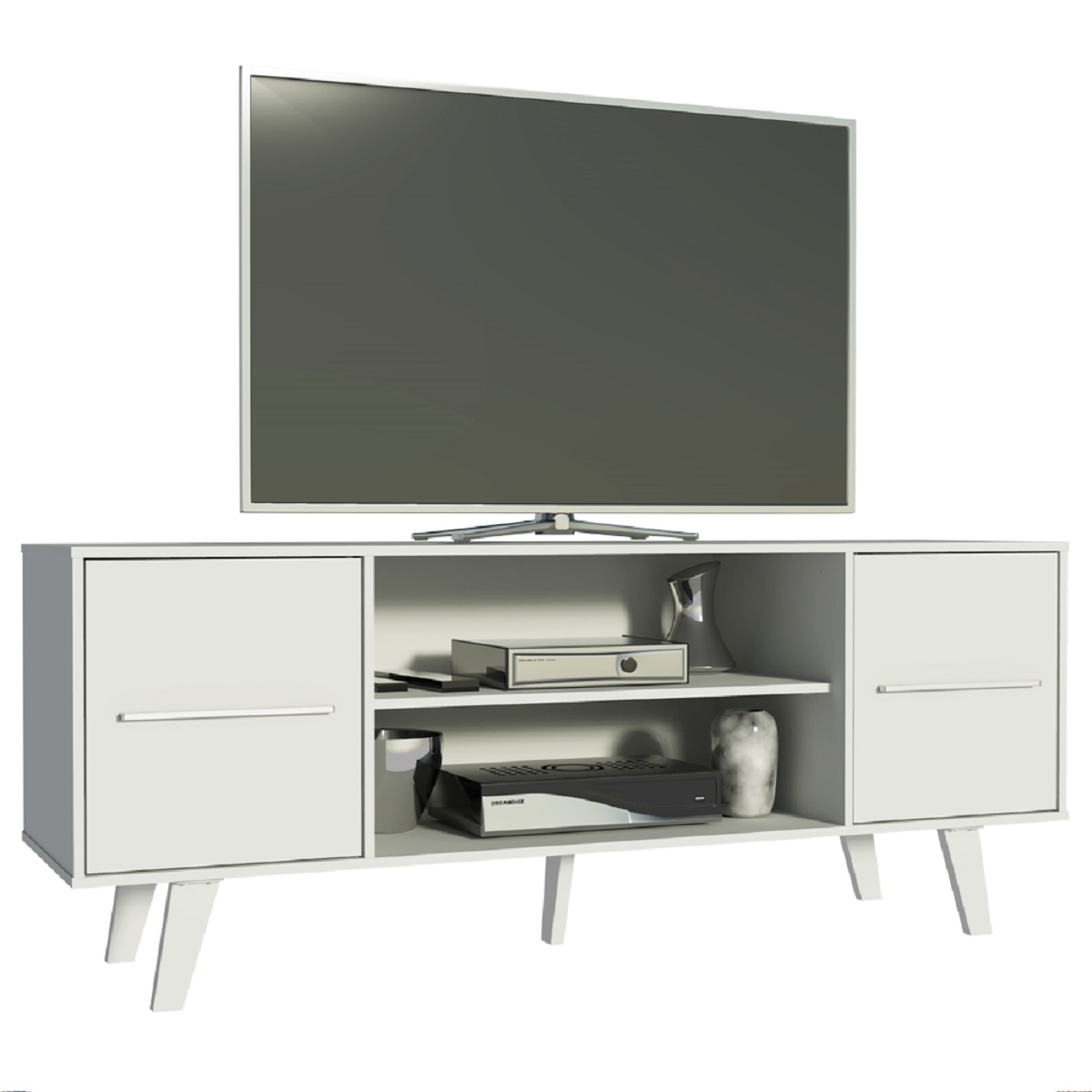 Foto 4 pulgar | Mueble para TV Madesa Copenhaguen 6009091 color Blanco para Pantalla de 55''