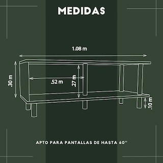 Foto 6 | Mueble de Tv Moru Tokyo Roble