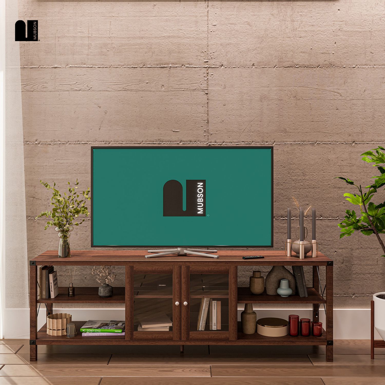 Foto 7 | Mueble para TV Mubson Bari Marrón