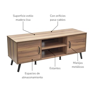 Foto 6 | Mueble De Tv Top Living Lucca-c Marrón