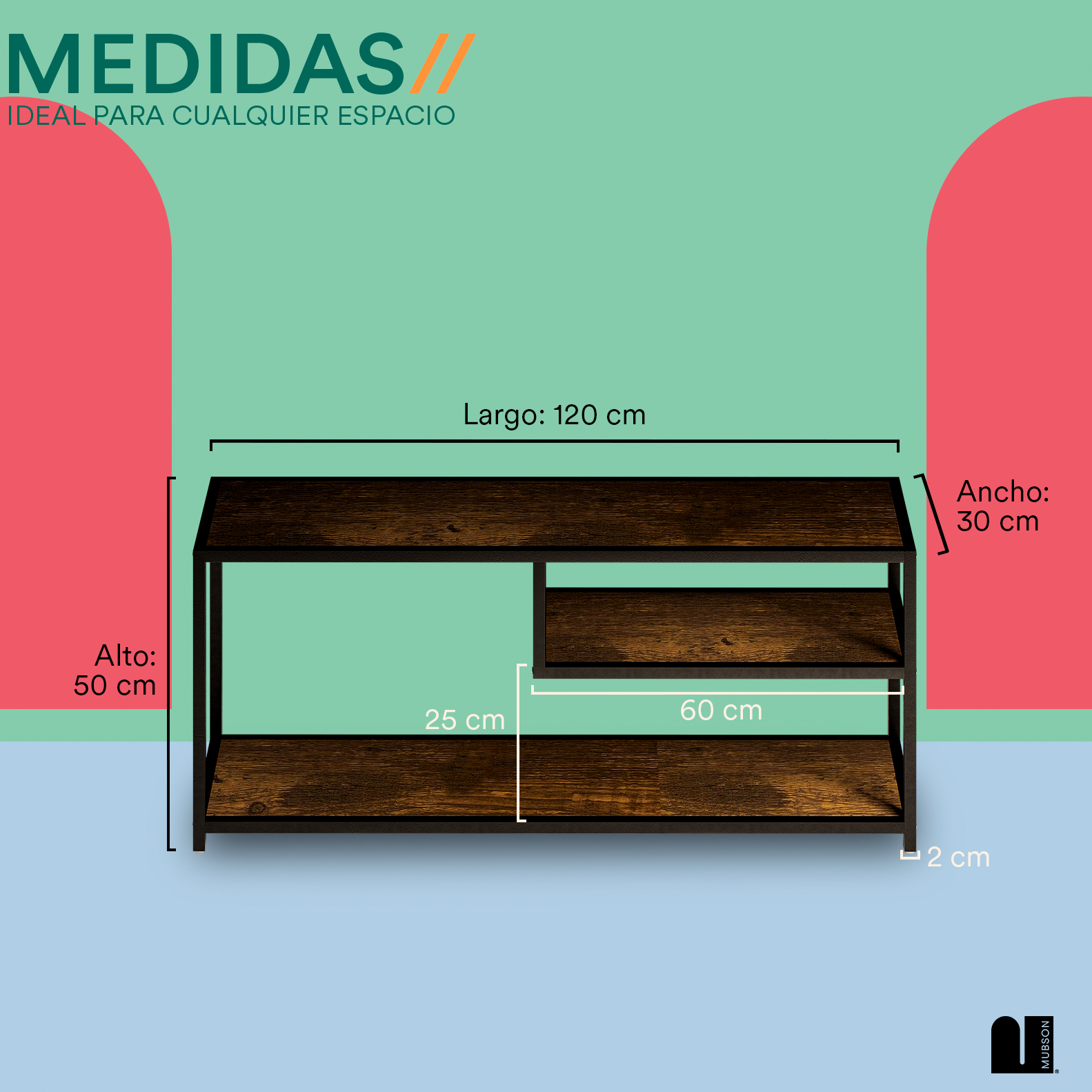 Foto 5 | Mueble para Tv Mubson Centro de Entretenimiento Leiden