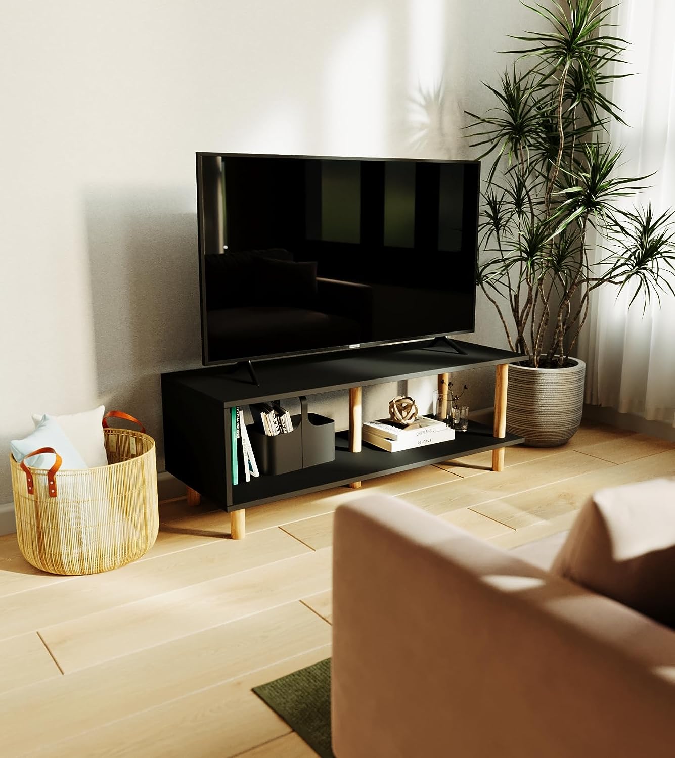 Foto 4 pulgar | Mueble de TV Moru Tokyo Negro