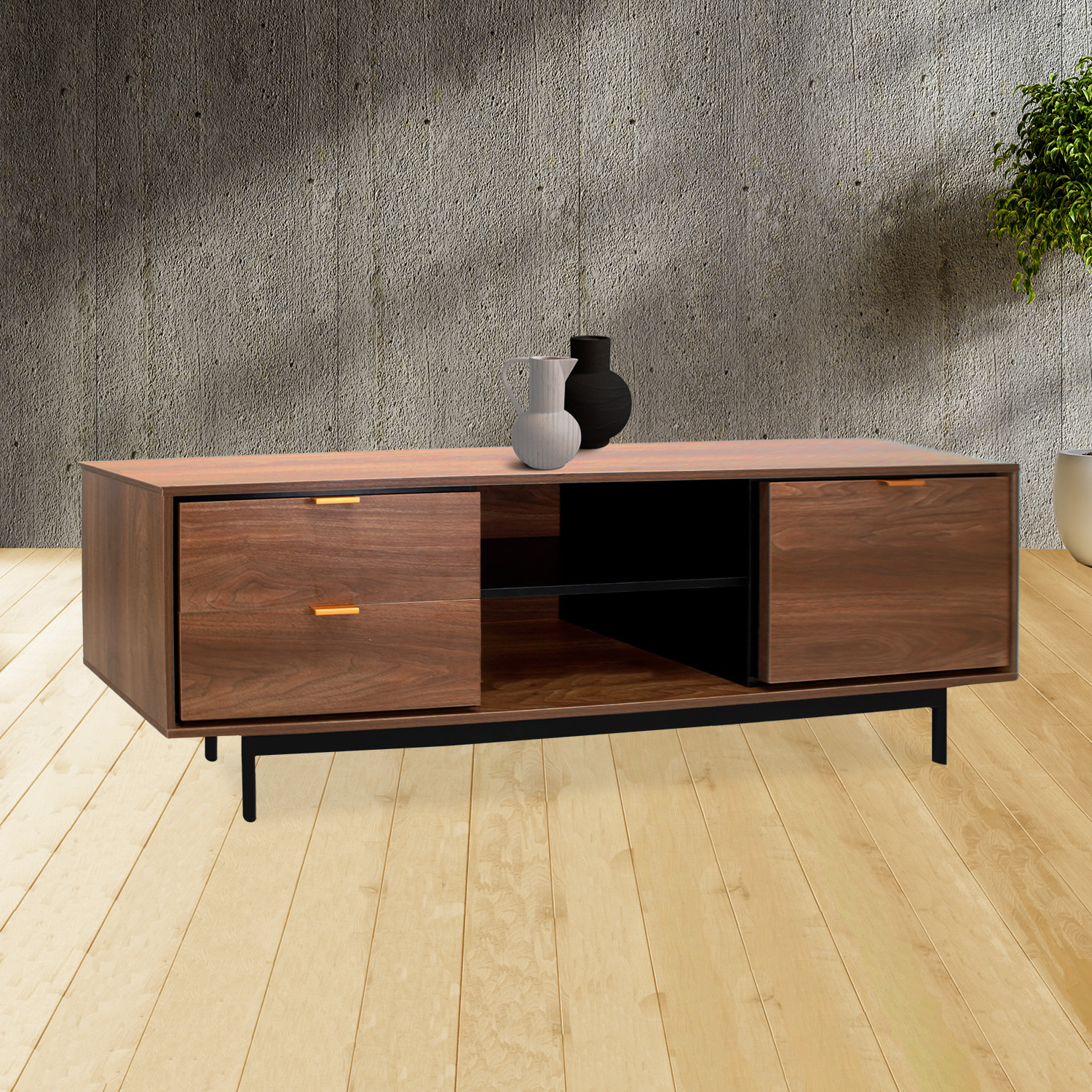 Foto 5 pulgar | Mueble para Tv Portofino Mundo In Nogal