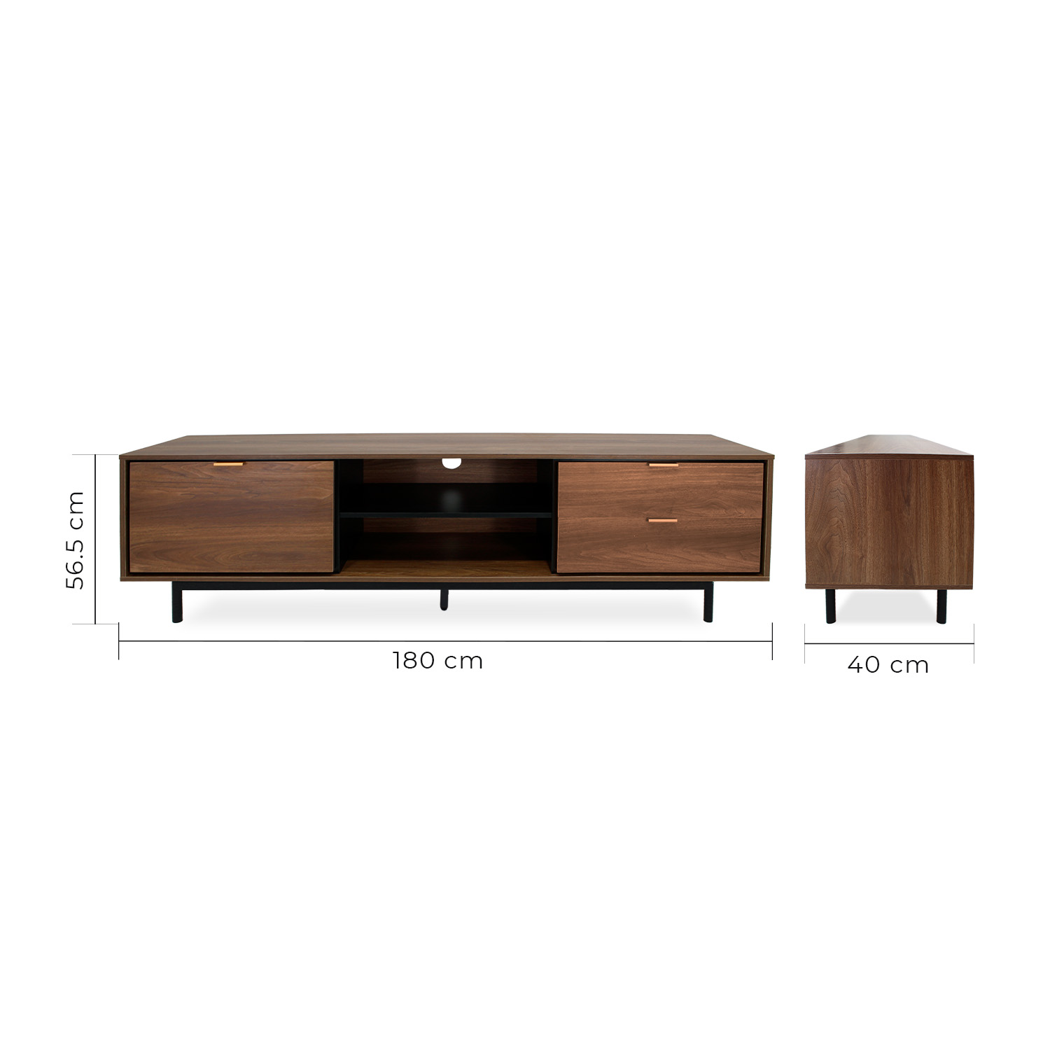 Foto 8 pulgar | Mueble para Tv Portofino Mundo In Nogal