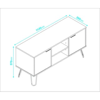 Foto 5 | Mesa para Tv Midtown Concept color Blanco