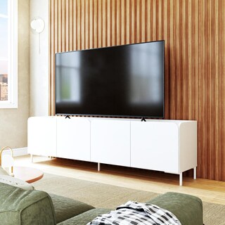 Foto 2 | Mueble Mesa de TV Midtown Concept Blanco Diseño Moderno con Puertas