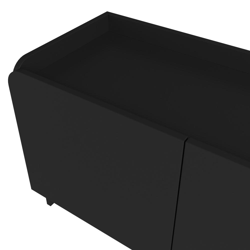 Foto 5 pulgar | Mueble Mesa de TV Midtown Concept Diseño Moderno Negro con Puertas