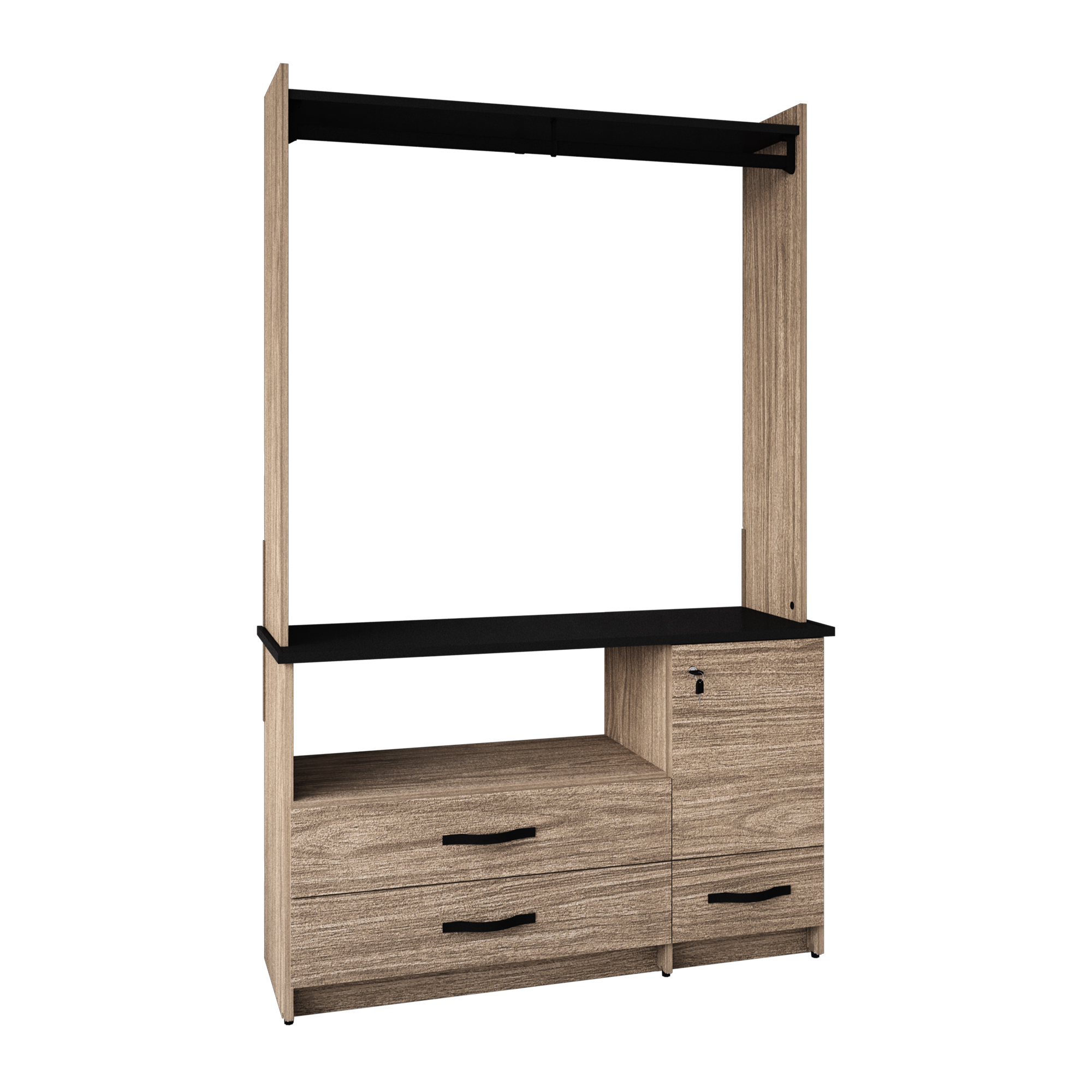 Mueble para Tv Playcon 118 x 191 cm Texturizado Roble