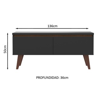 Foto 3 | Mueble para TV Madesa Le Mans Negro Hasta 55 Pulgadas